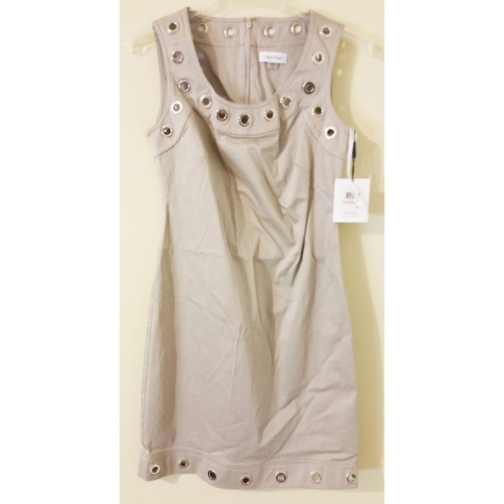 NWT Calvin Klein Tan Sheath Dress